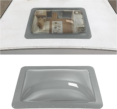 HECASA 18" x 26" RV Skylight Cover Universal Tinted Skylight Openings for | 14" x 22" Camper Roof Window Skylight Dome Replacement