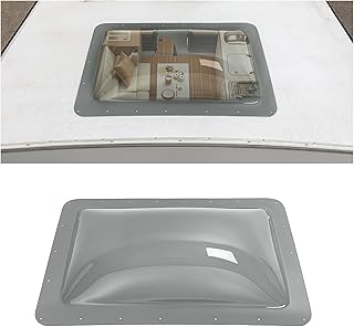 HECASA 18" x 26" RV Skylight Cover Universal Tinted Skylight Openings for 14" x 22" Camper Roof Window Skylight Dome Replacement