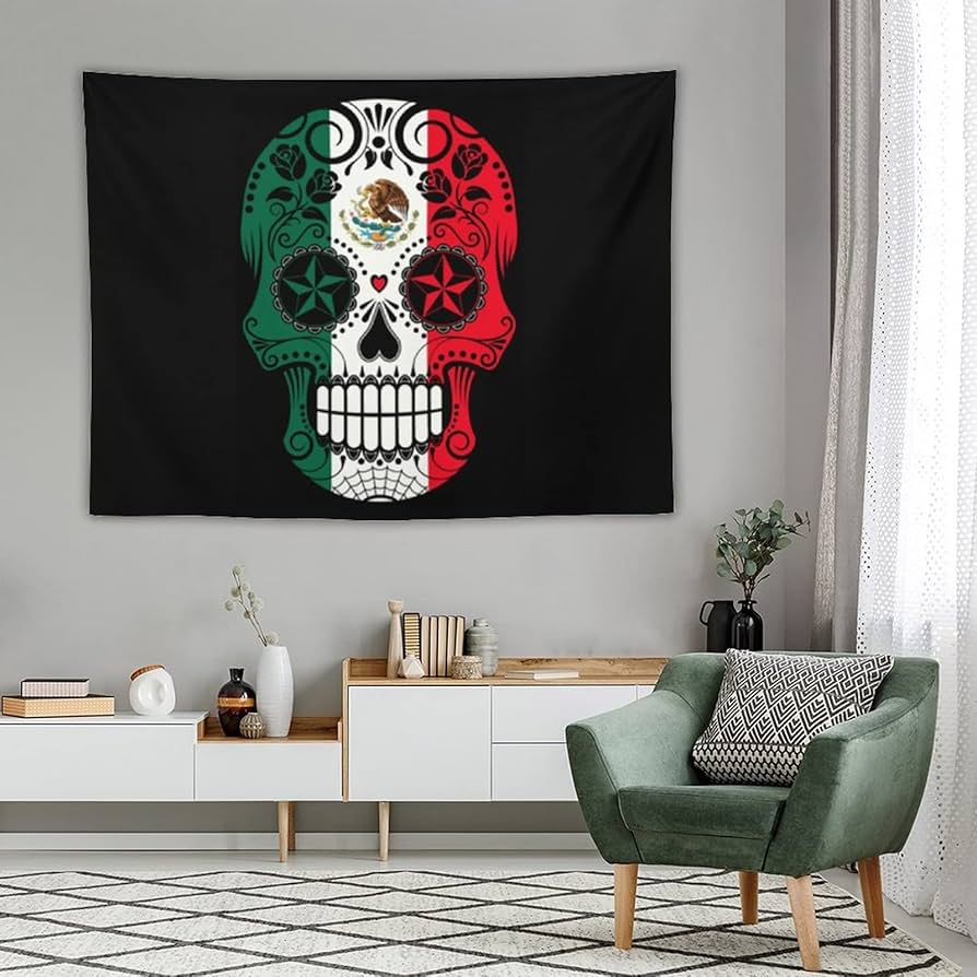 メキシコ織物壁掛け(タペストリー) Amazon.co.jp: タペストリー メキシカンスカル メキシコ 壁掛け