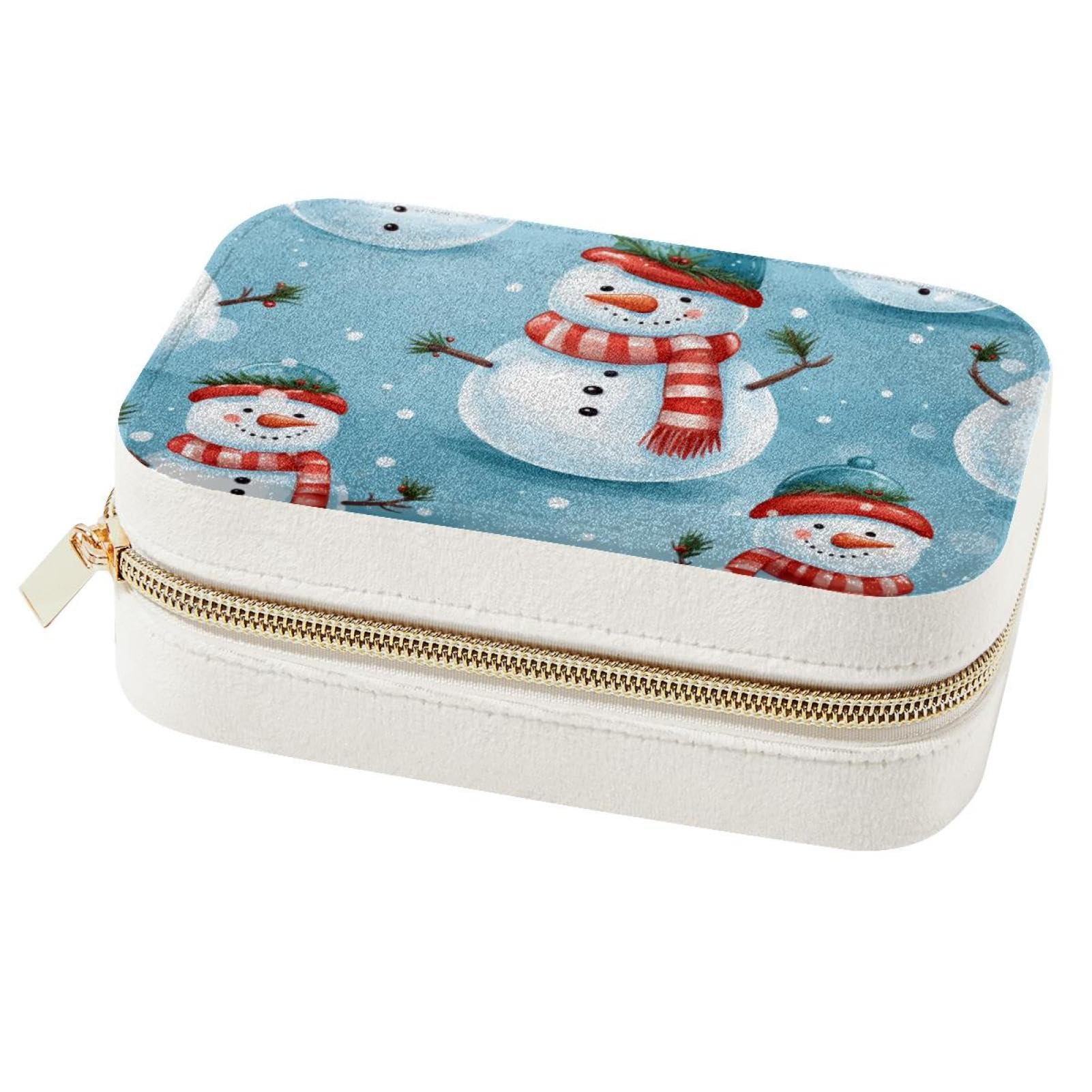 Boîte à bijoux de Noël cadeau demoiselle d'honneur petit rangement portable bagues