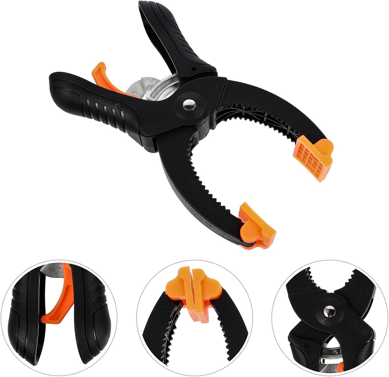 POPETPOP 2pcs Quick Release A-shape Ratchet Spring Clamps Woodworking Clips Backdrop Cloth Clamps Photography Heavy Duty Hand Tool for Carpentry and Craft Use