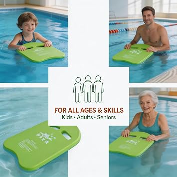 Kickboard, EVA Swim Training Aid Kick Board Kick Board Swim Adult Pool Floats with Integrated Hole Handle Kick Board for Adults and Kids
