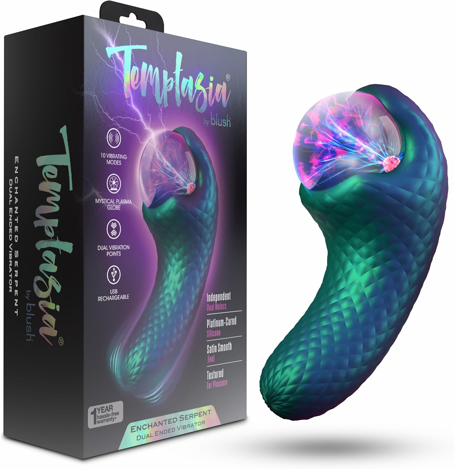 Blush Temptasia Jezebel Harness Compatible Dildo 6 Inch Crimson main image 1