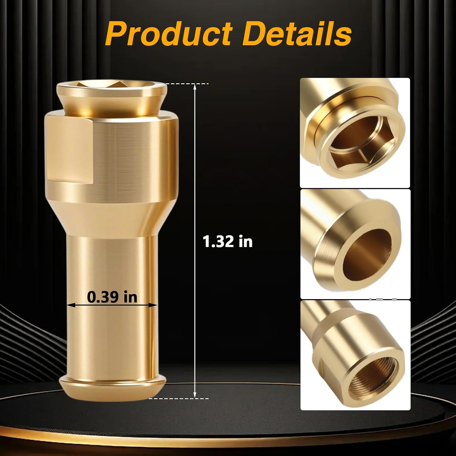 EVRBUL Upgraded Brass 2 Pcs Sunroof Water Drain Tube Hose Connectors Compatible with Land Rover Range Rover Sport
