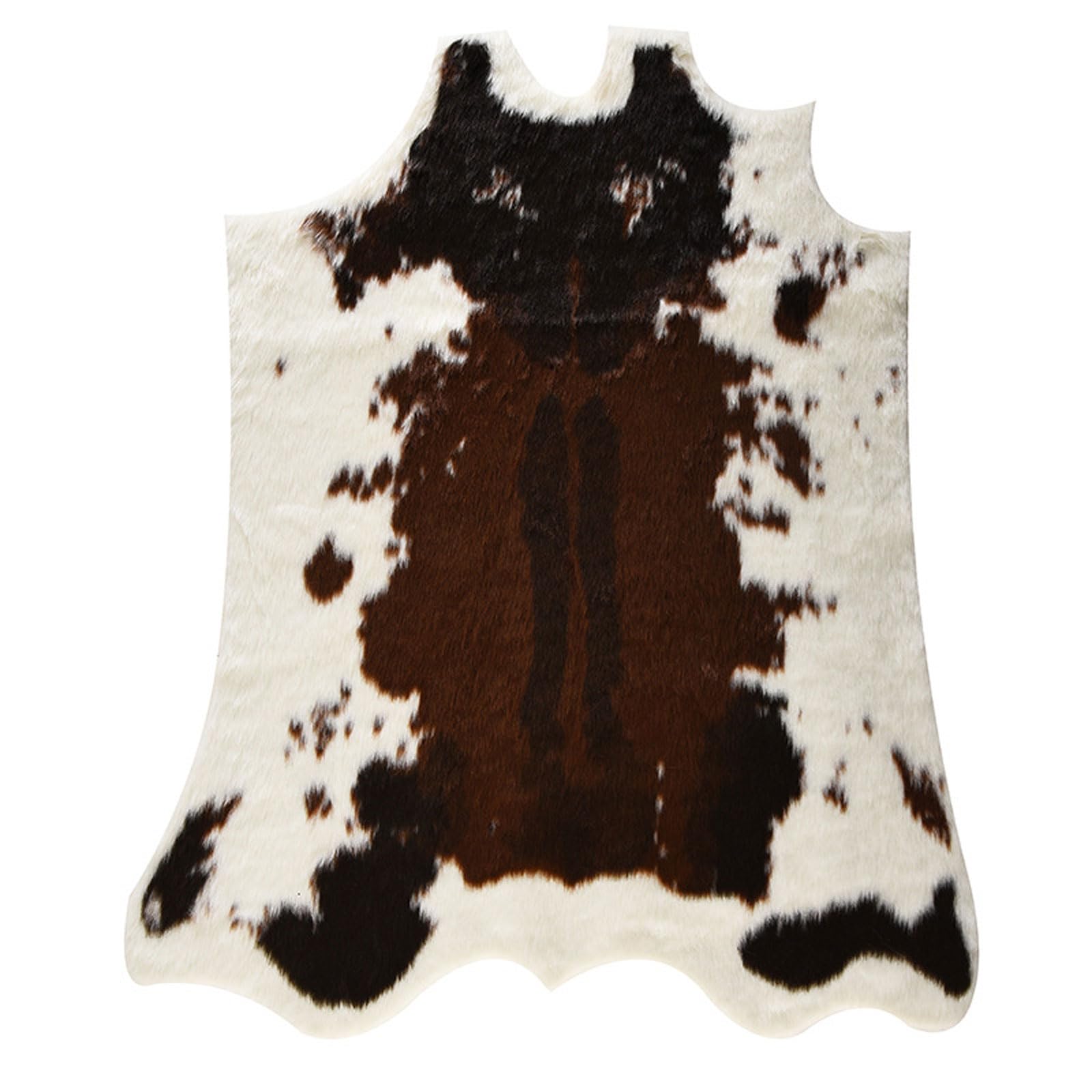 Tappeto con Stampa Animalier,Tappeti in Pelle di Animale,Tappeto in Pelle di Mucca,Facile da Curare,Texture Morbida,Lavabile,Adatto per Soggiorno,Camera da Letto,Stanza da Pranzo