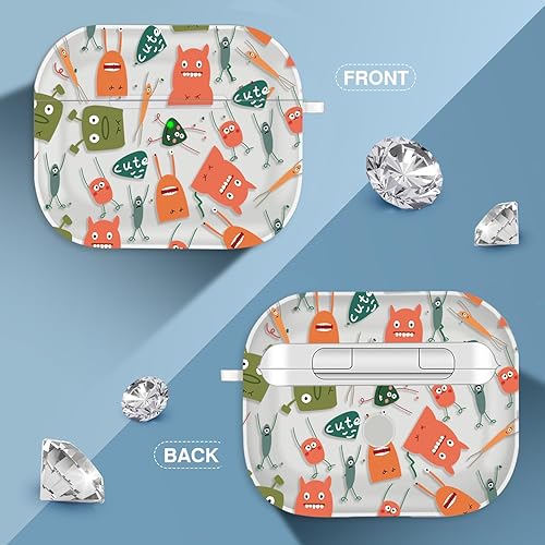 Vista 228 de Maxjoy for AirPods 2nd Generation Case, Unique Design Hard Protective Shockproof Airpods Case Cover with Keychain Compatible with Apple AirPods Sea