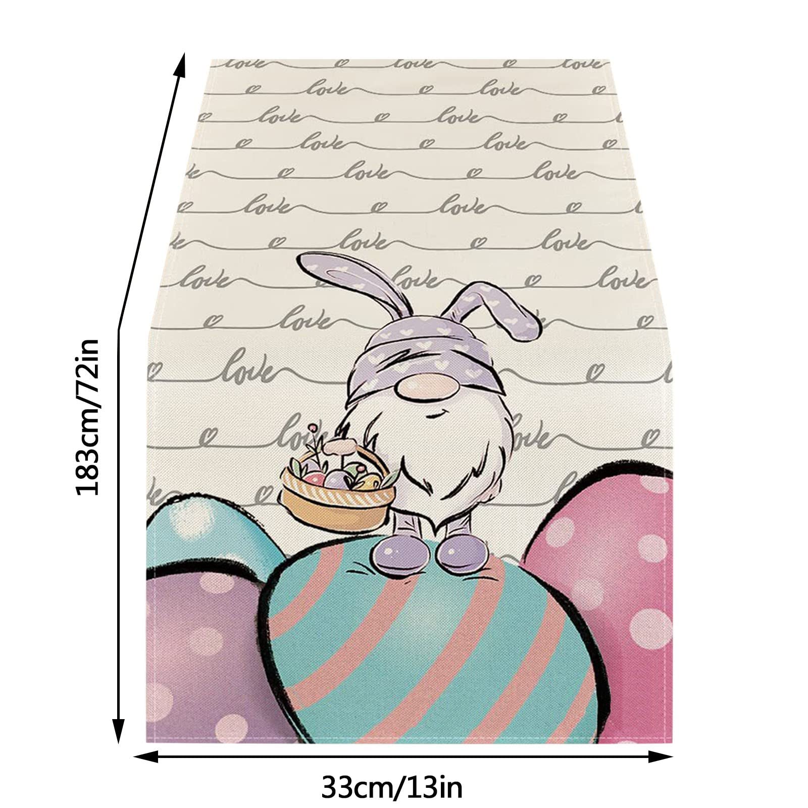 Tovaglia Pasqua Coniglietto Fiore | 100x100 Cm | Poliestere Lavabile | Decorazione Primavera - Foto 7