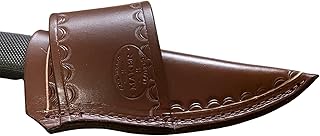Custom Leather Cross Draw Knife Sheath Fits Buck 692 Vanguard or Zipper Knife, Fixed Blade Knife Holder - Carl Thomas Leathers
