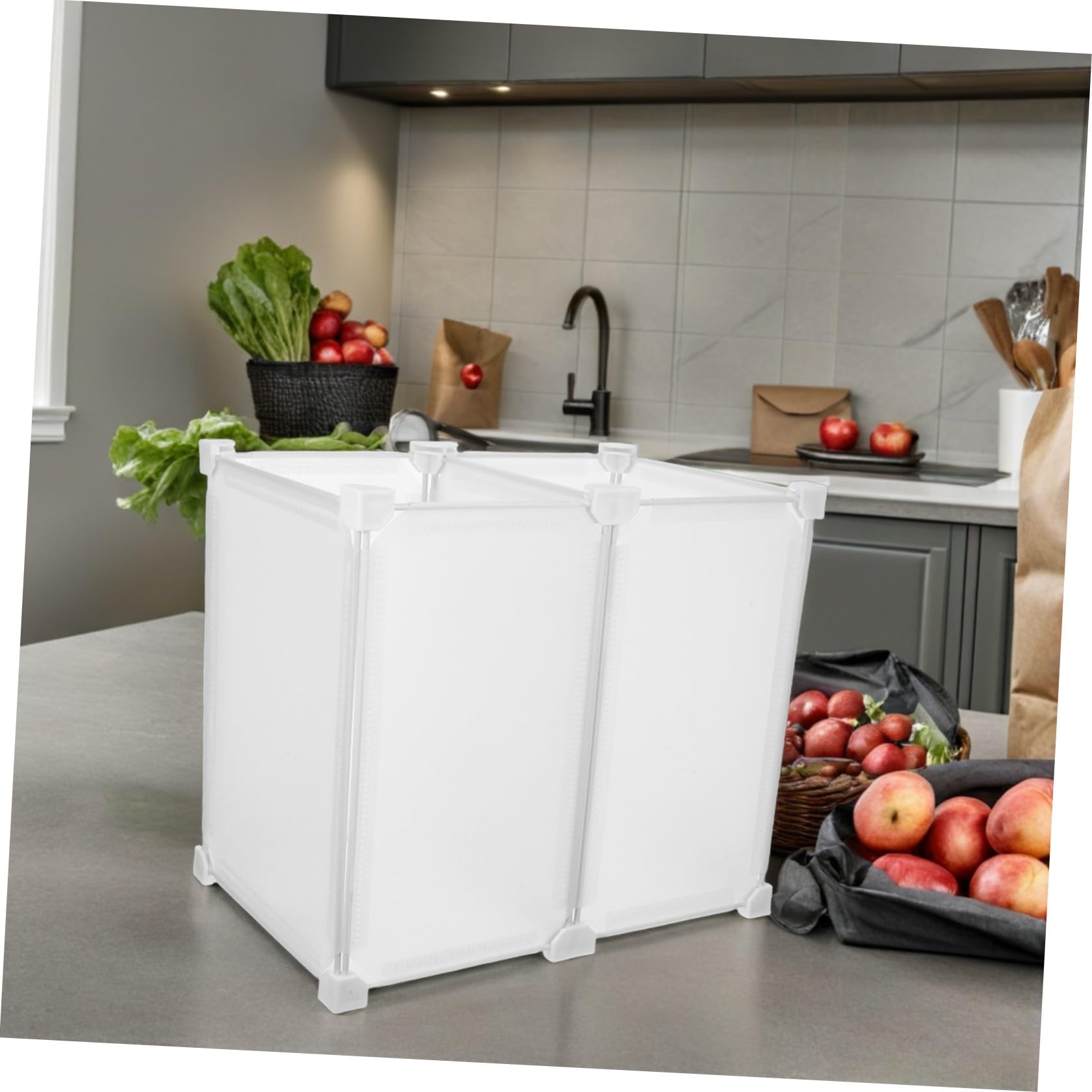 TOYANDONA Organizer per Congelatore con Cestello Portaoggetti Divisori Resistenti in Plastica per Conservazione e Cucina