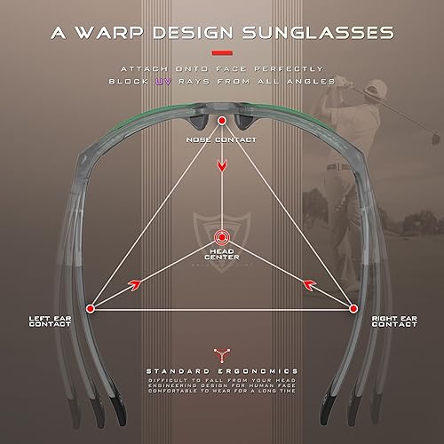 Miniatura 5 de ATTCL Gafas de sol deportivas polarizadas para hombre con protección UV400 para conducir, pescar y actividades al aire libre