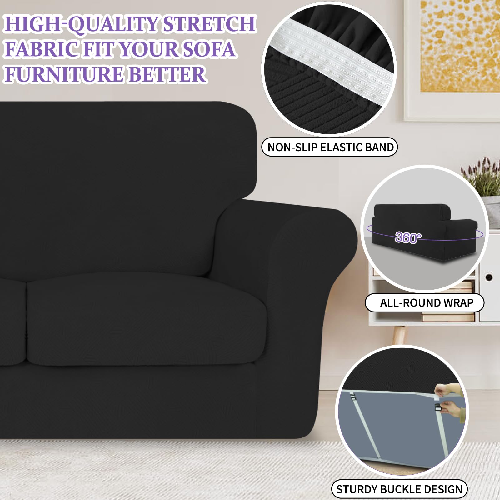 Amazon.com: ZNSAYOTX 2 Piece Stretch Chair Covers (31