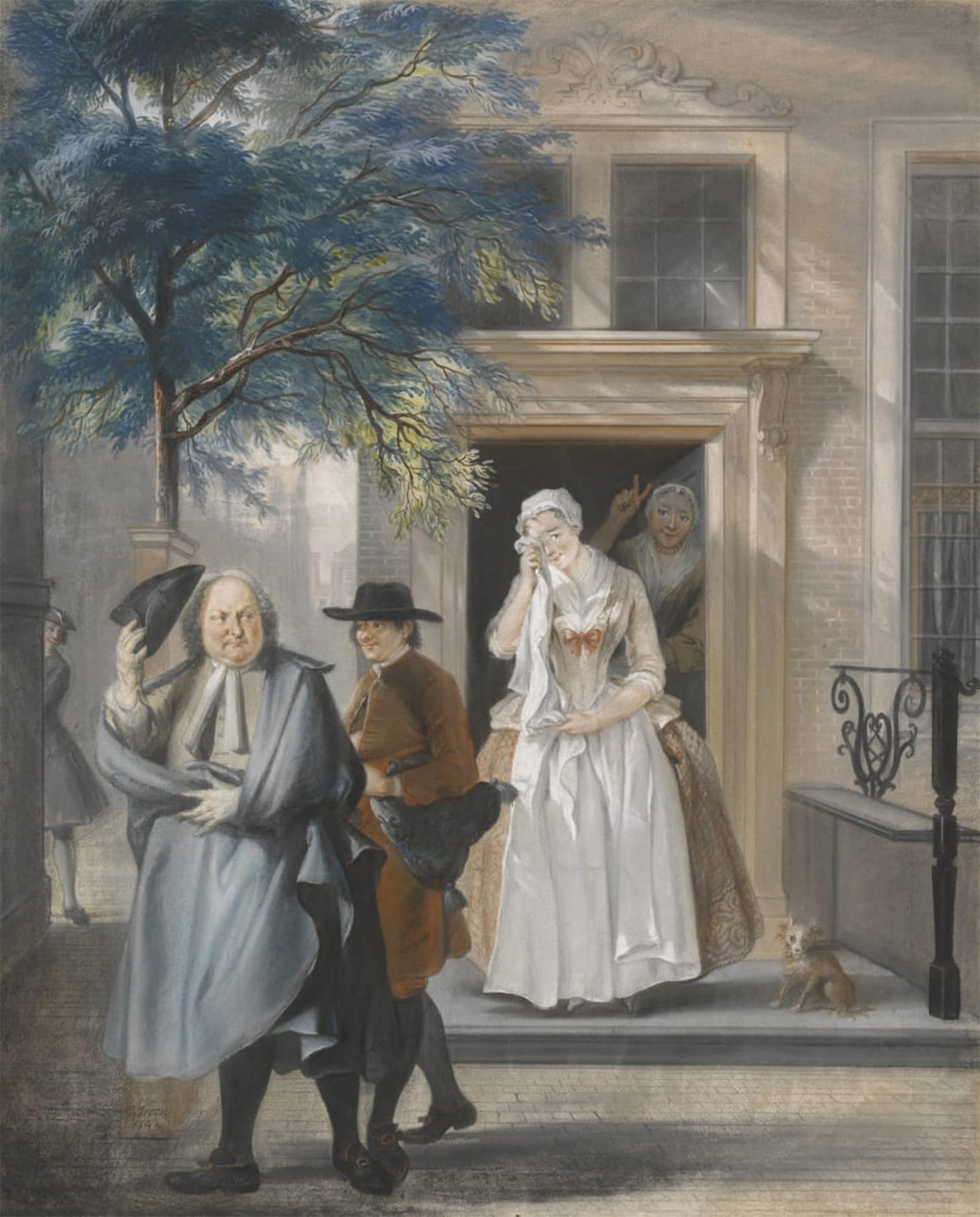 POSTERIIk Vintage Art Print Images Pictures Print the Feigned Sadness First Act by Cornelis Troost Modern Colour Posters for Office Home Decor 60x90cm