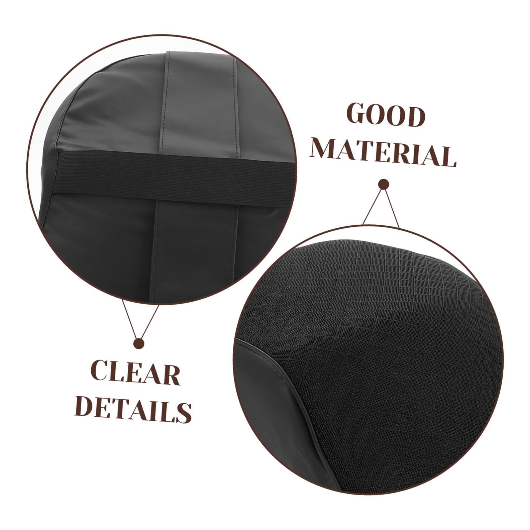 UKCOCO Almohada de Cuello de Espuma Viscoelástica Ajustable para Coche y Oficina Soporte Cervical para Viaje y Asiento Ergonómico Negro