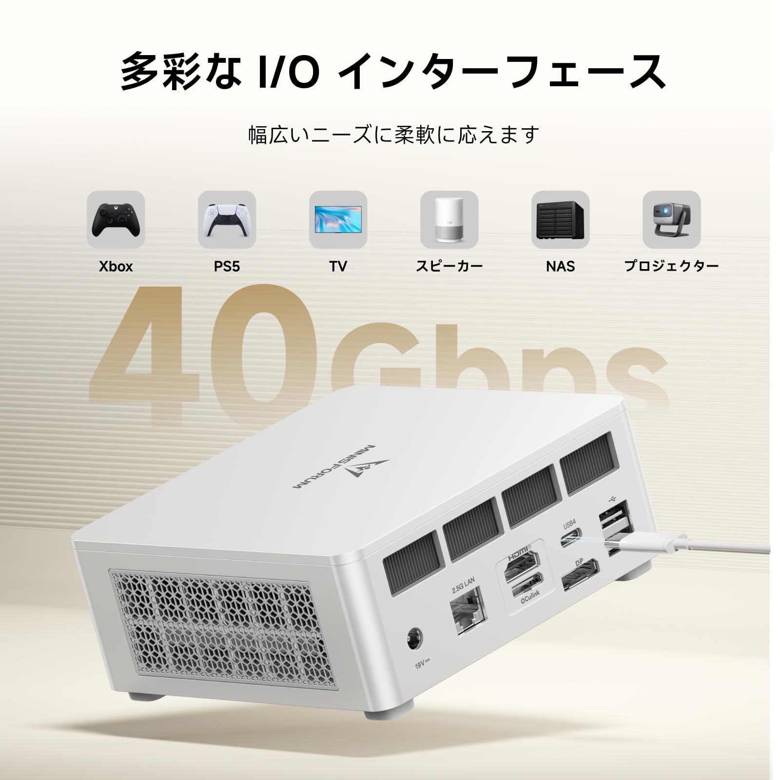 Amazon.co.jp: MINISFORUM UM760 Plus ミニpc AMD Ryzen 5 7640HS 16GB
