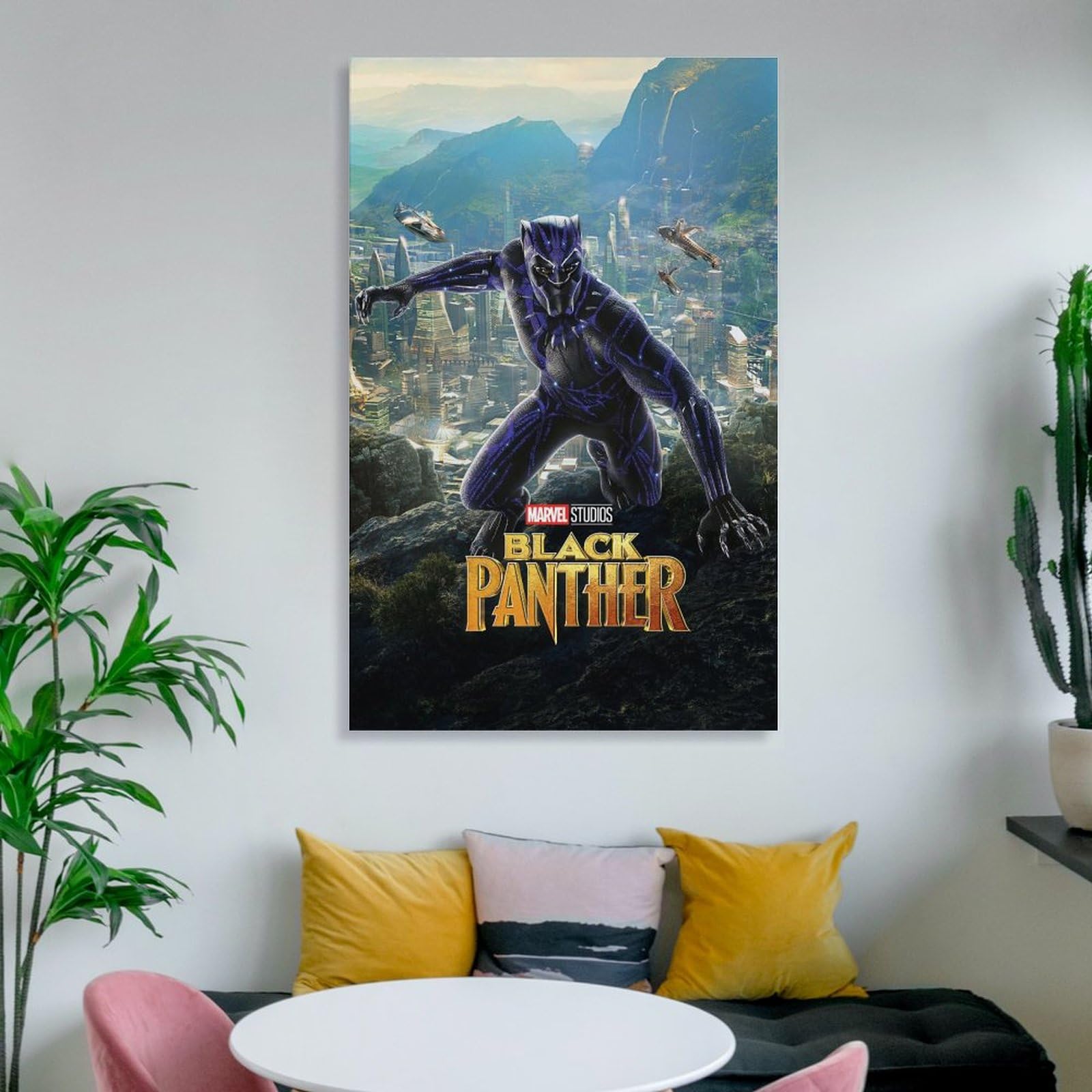 Amazon.co.jp: 映画ポスター ブラックパンサー キャンバスアート