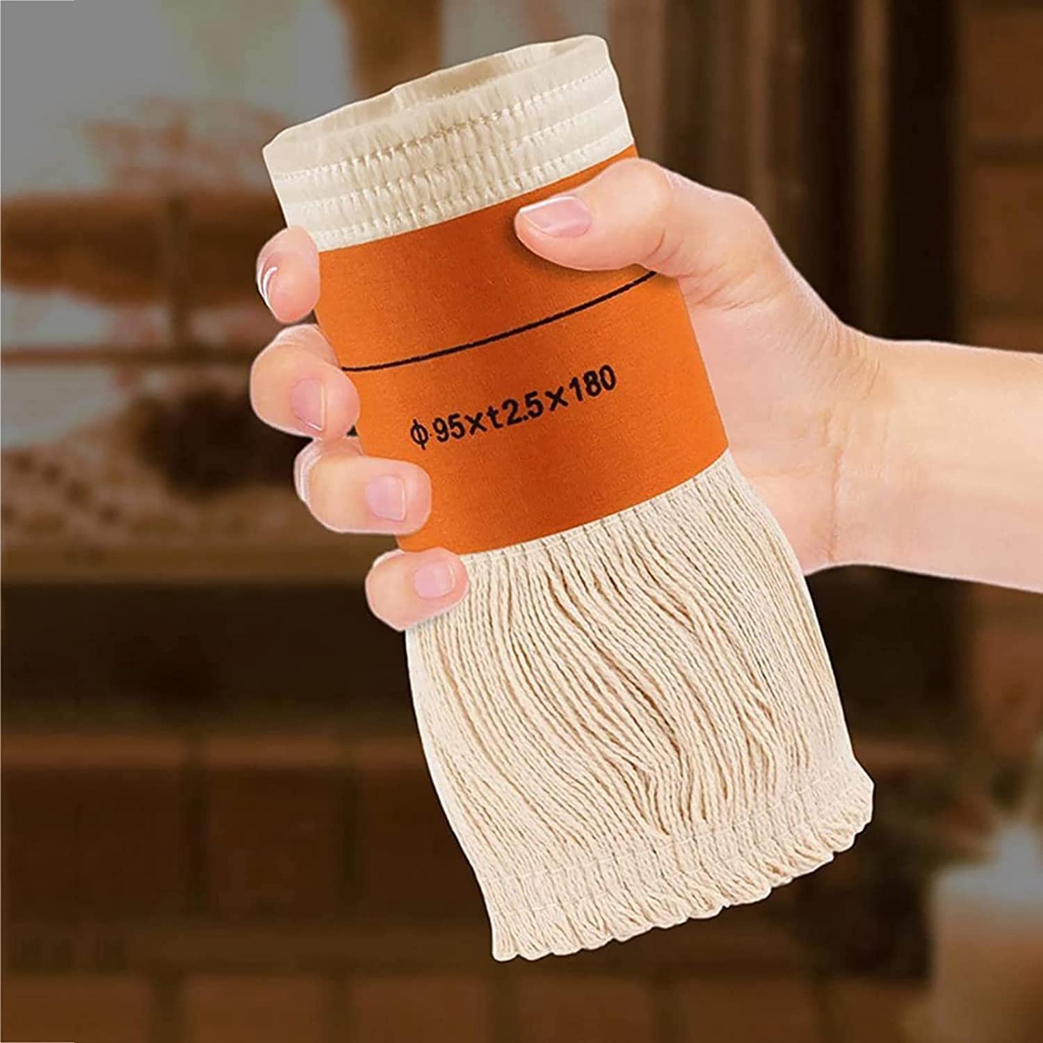 Jkjhbhged 1Set Wick Orange&Creamy-White 9.5 X 18cm for Petroleum Stove for Indoor Use, Wicks for Petroleum Heating Heater,