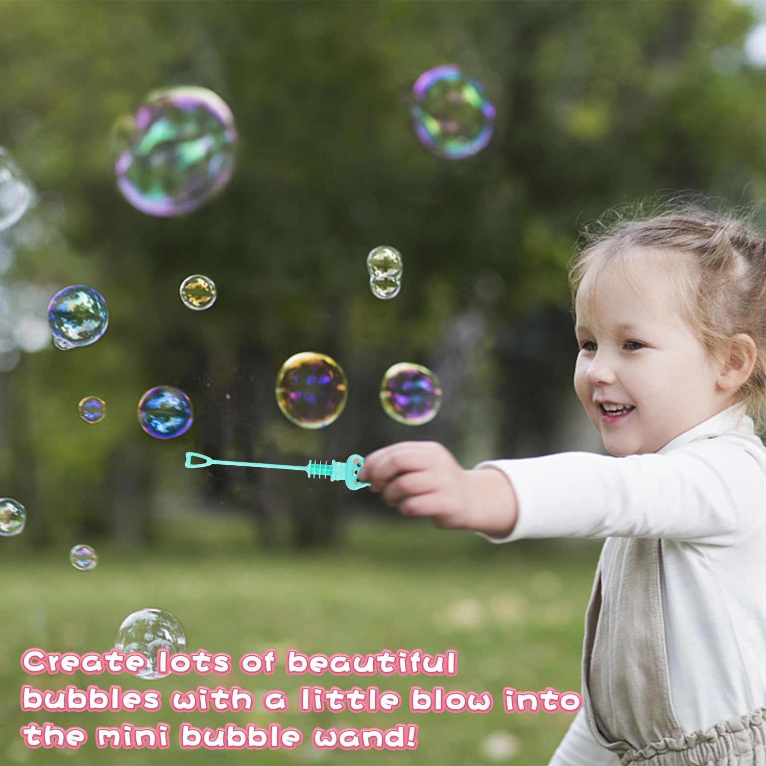 SULOLI 20 Piezas Mini Pompas de Jabón，Palitos de Burbujas de Pascua，Burbuja Varita de Burbujas para Cumpleaños Infantiles, Bodas，Pascua，Exteriores Juguetes para Niños (5 Estilos
