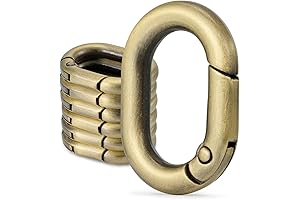 10-Piece Brass Carabiner Ring Clips: The Perfect Solution for Your Key Chain and DIY Needs