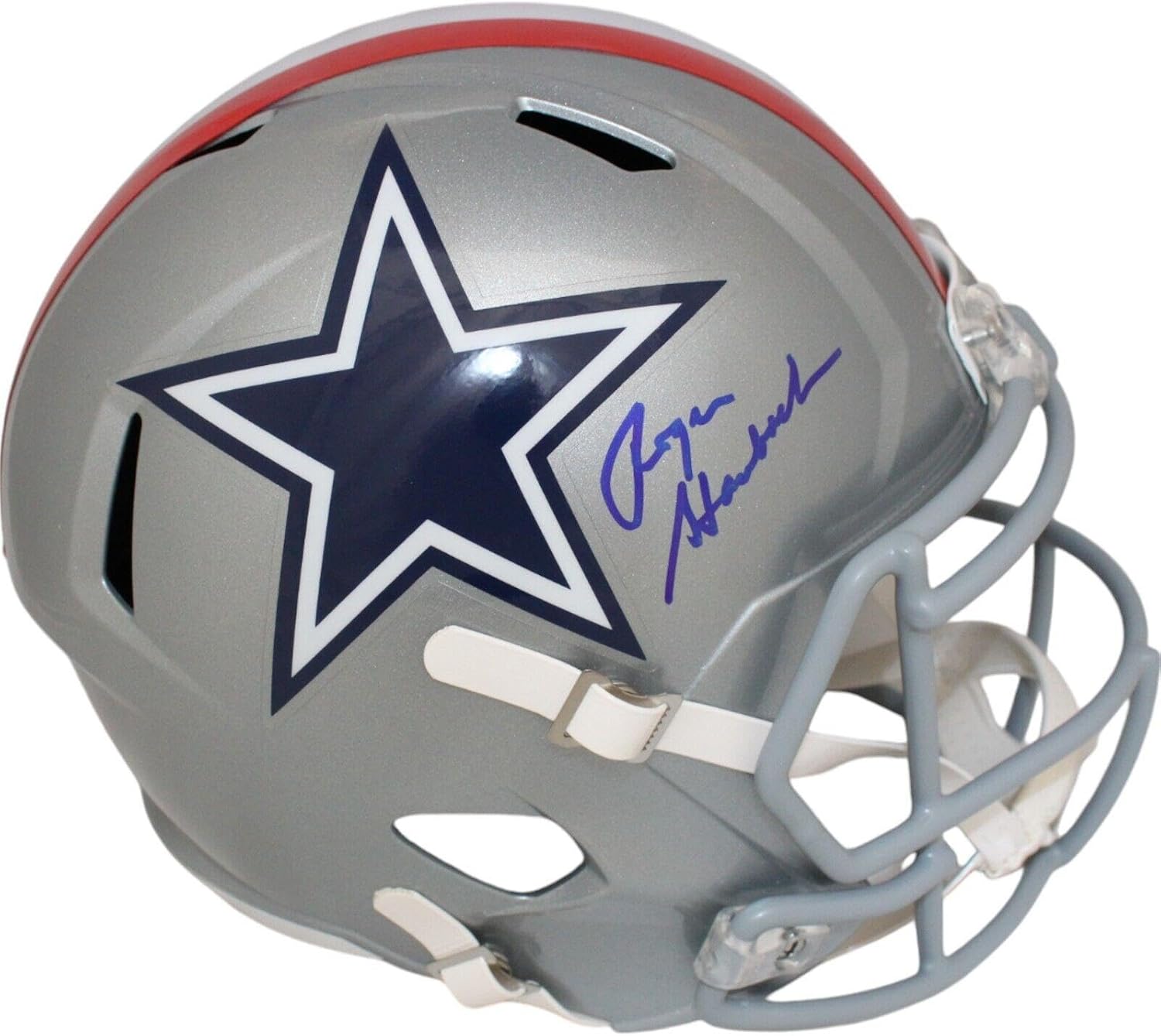 Roger Staubach Autographed Dallas Cowboys F/S 1976 Helmet Beckett 47360 - Autographed NFL Helmets