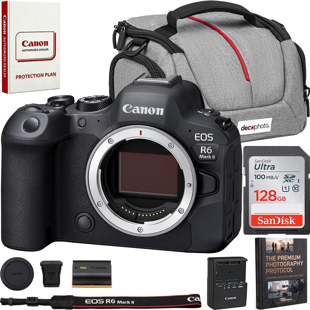 Amazon.com : Canon EOS R6 Mark II Mirrorless Camera Body Bundle