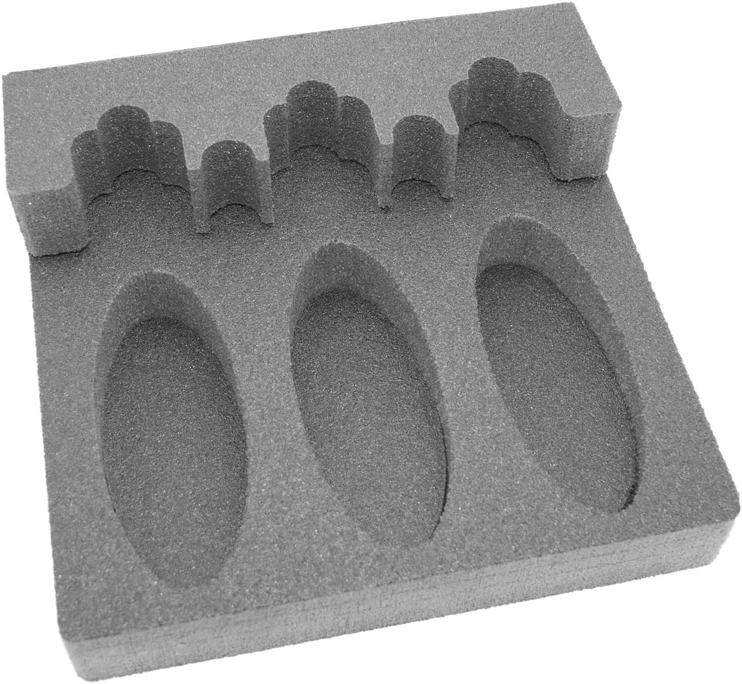 Kit Foam Gun Rack for Three Guns - Universal Rifle Barrel Rest with Magnetic Strip - Gun Storage - Weapon Rack - for Gun Safe - Free Standing - Gun Rack Pegboard - Fishing Rod Holder - Gift for Hunter