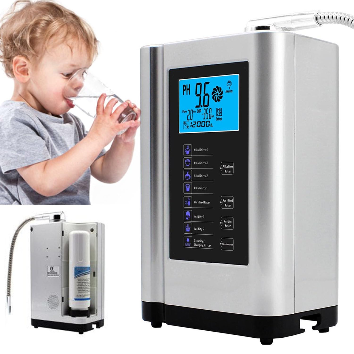 Water Ionizer and Water Purifier Machine,Best Home Alkaline Water