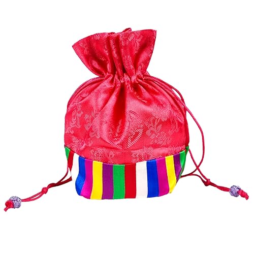 Seoulful Vintage Korean Bokjumeoni Lucky Pouches - Traditional Korean Color