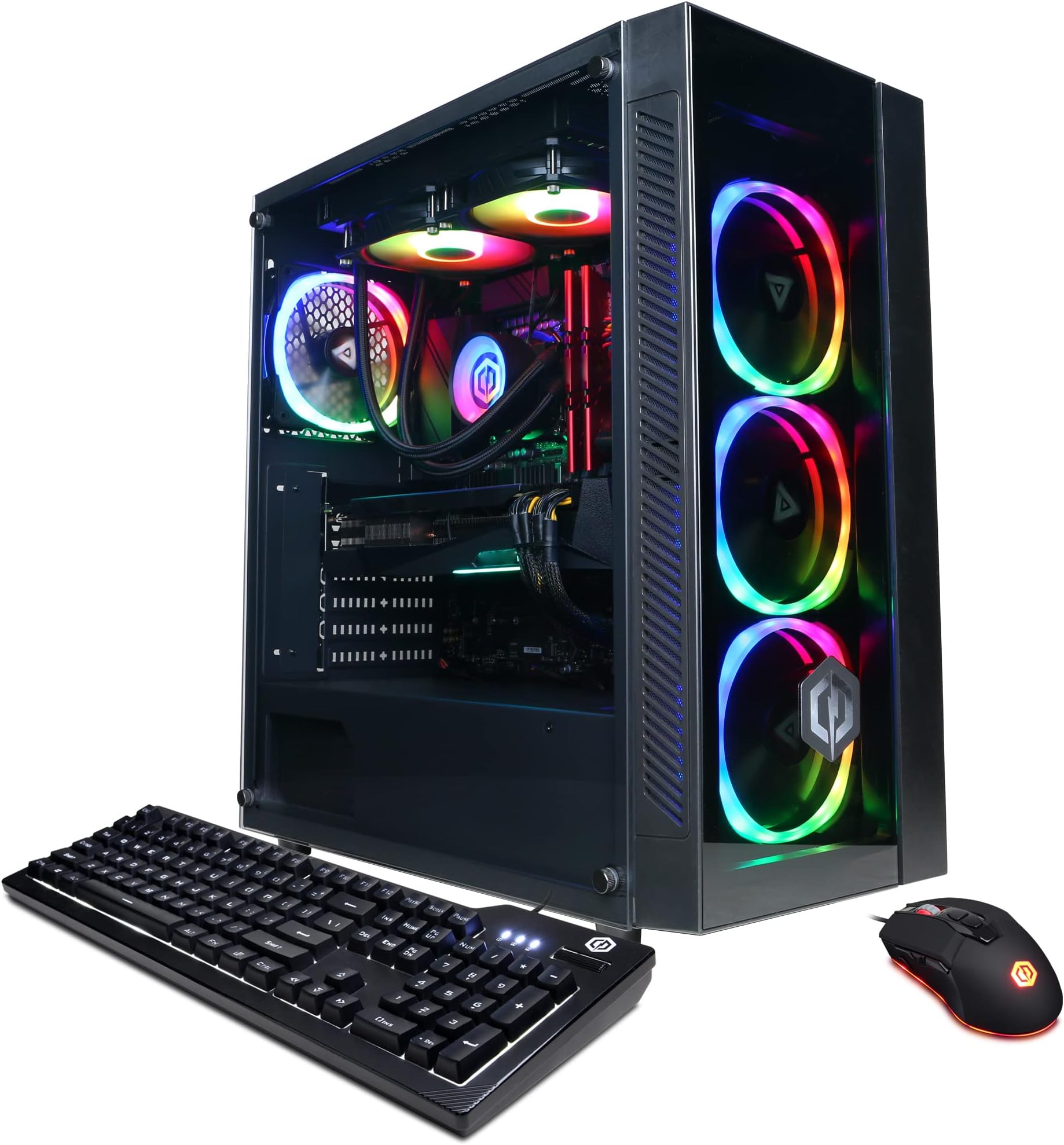 Gamer Xtreme VR Gaming PC, Intel Core 3.6GHz, GeForce RTX 3060 12GB, 16GB DDR4, 500GB PCI E NVMe SSD, 2TB HDD, WiFi Ready & Win 11 Home GXiVR8400A10, Black, i7-12700KF/RTX 3060