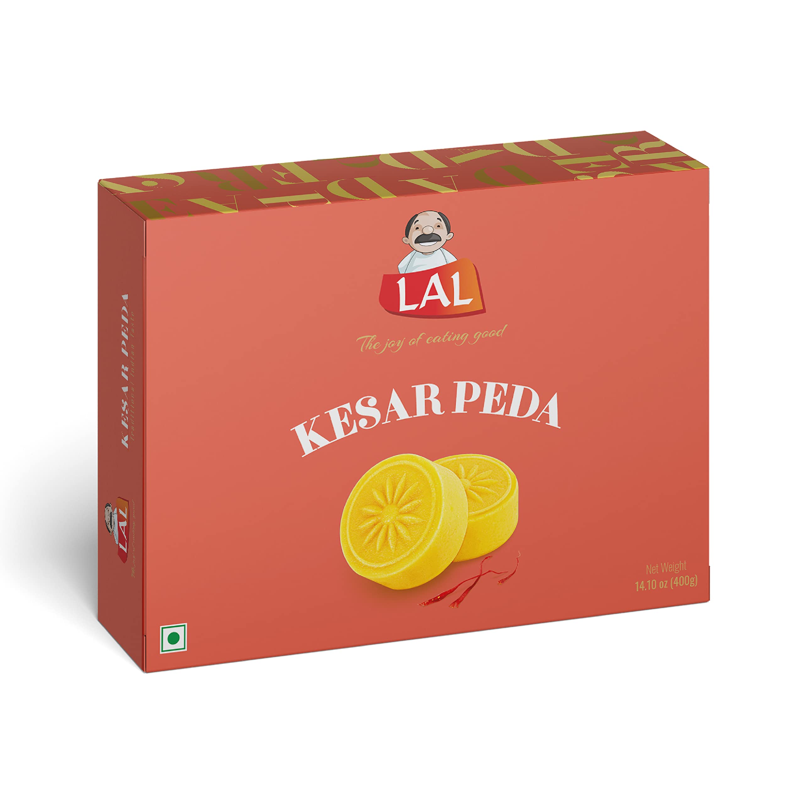Lal Sweets Festive Special Kesar Peda || Made with Milk Solids and Natural Saffron || Delicious and Rich in Taste - 400g (B091Z1BX95) Amazon Price History, Amazon Price Tracker