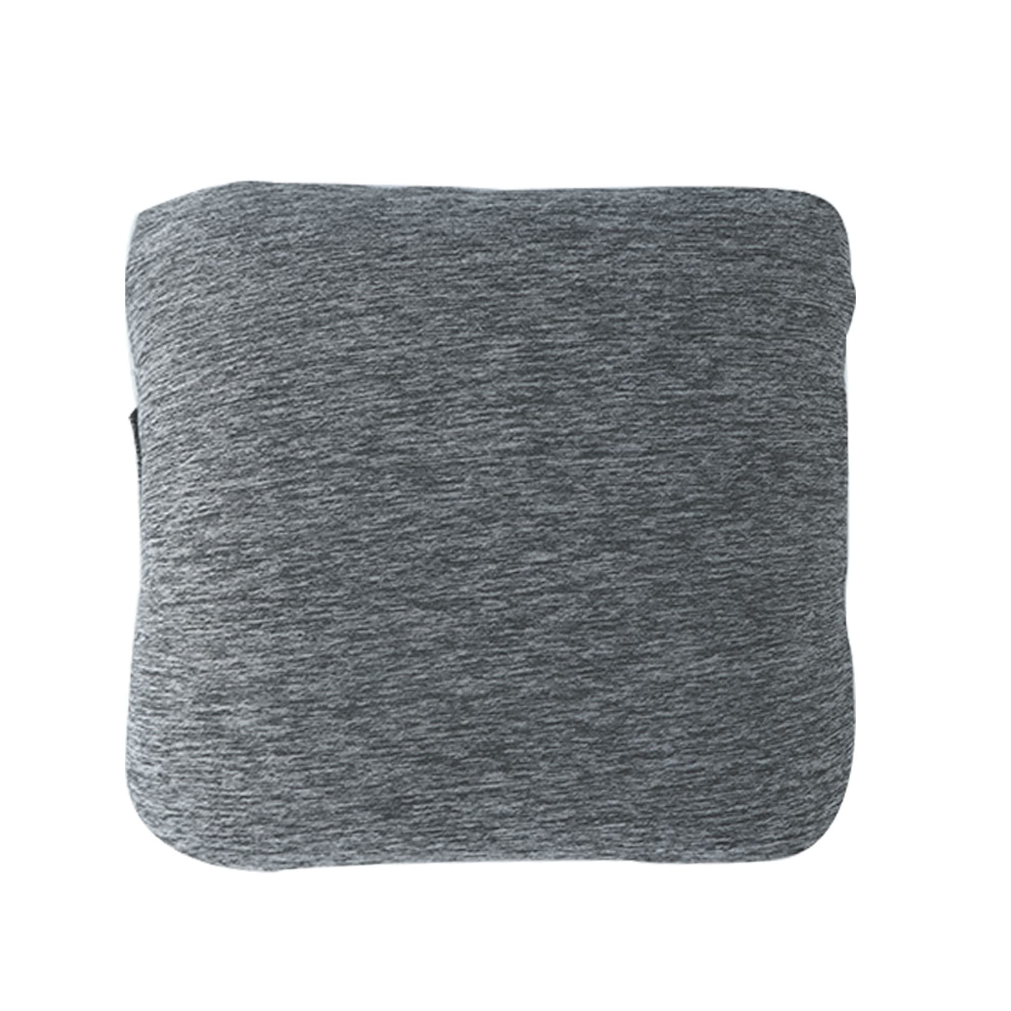 Hi5 Bravo Cojín de masaje Shiatsu con función de calor, apagado automático, funda lavable para hombros, cuello, espalda y piernas, color gris oscuro