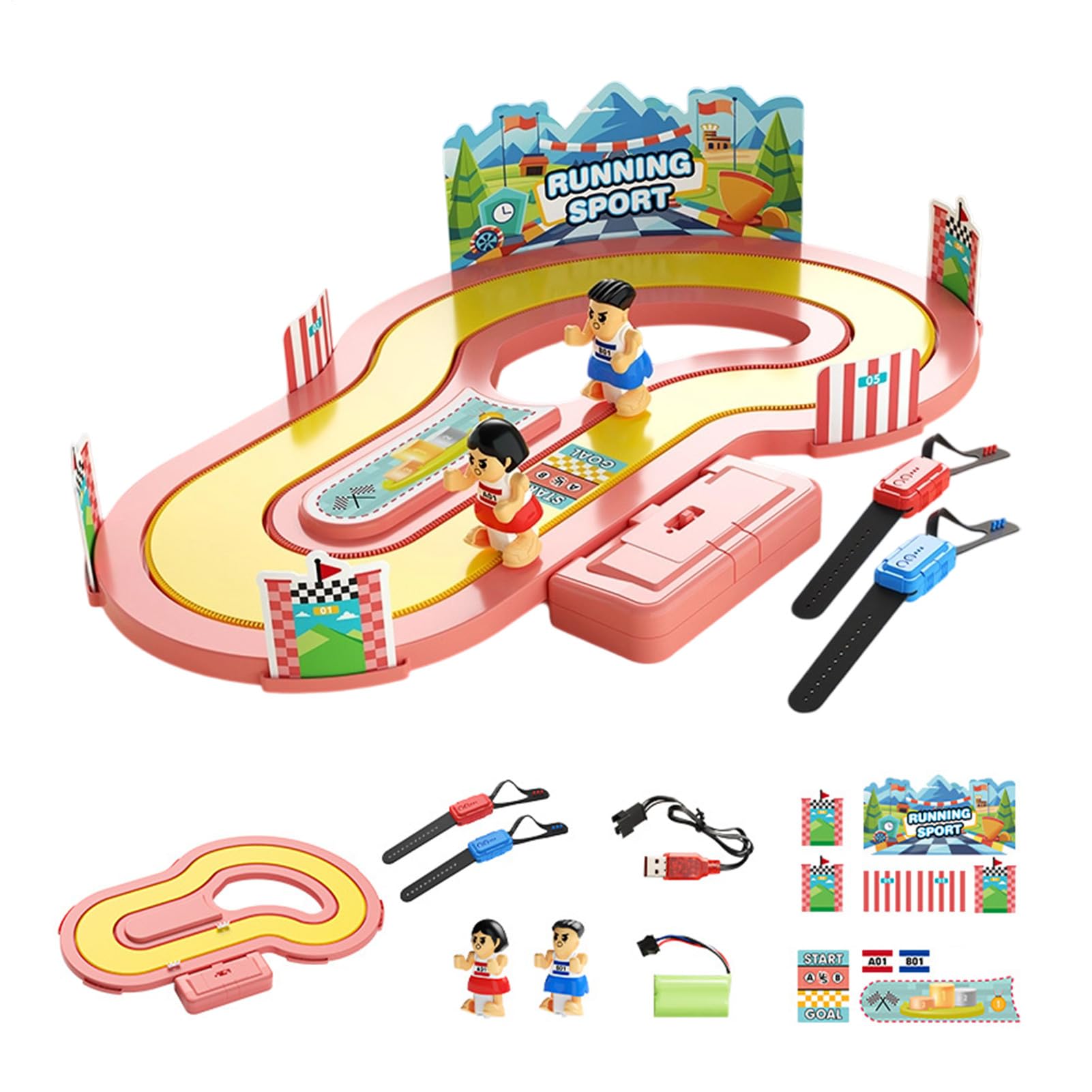 Jeu De Table Course À Pied - Activités Interactives Parent-Enfant | Jeu De Société Circuit De Course,pour Parents Anniversaire Écxole Mxaison