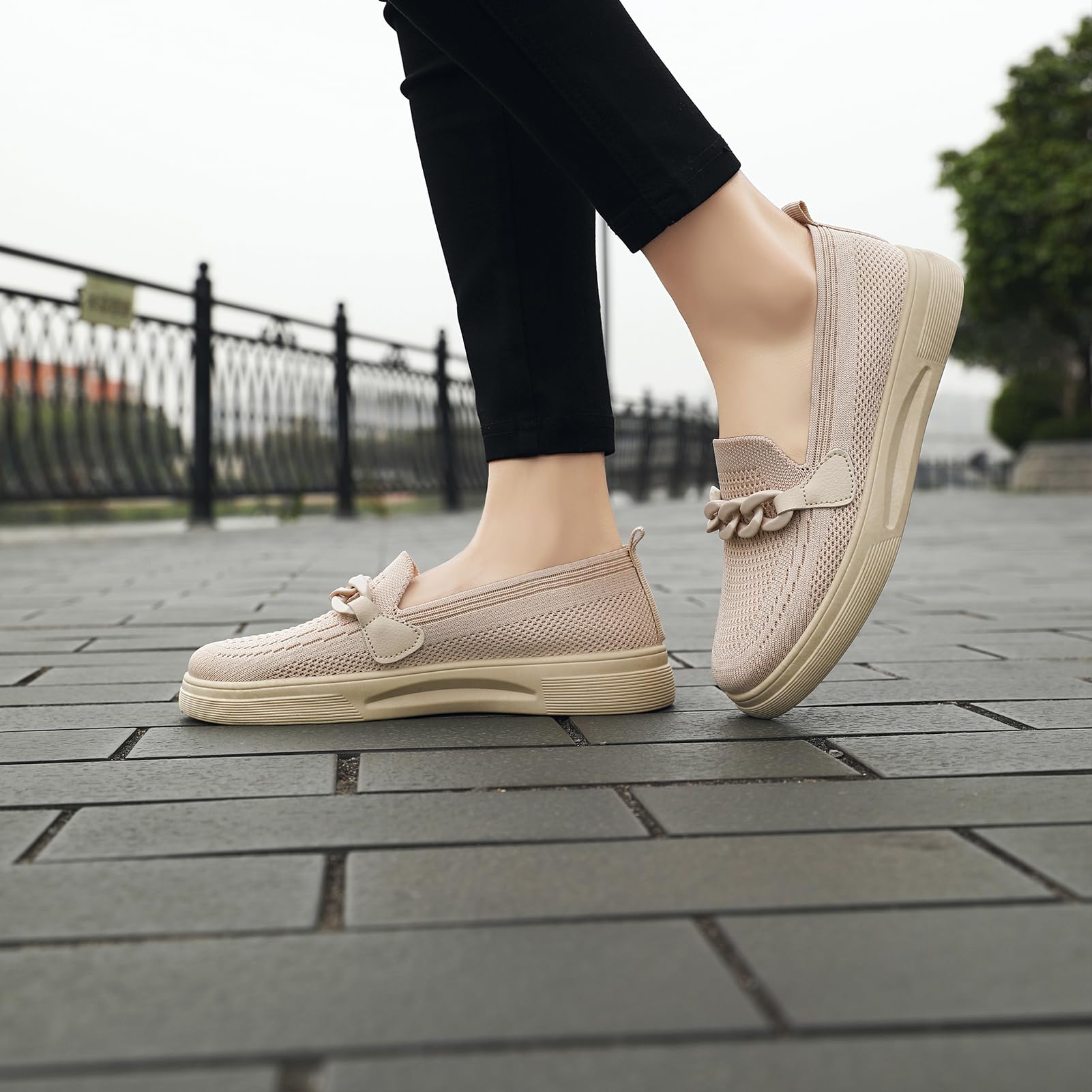 Alexis Leroy Basket San Lacet Femme Maille Confortable Chaussures de Marche