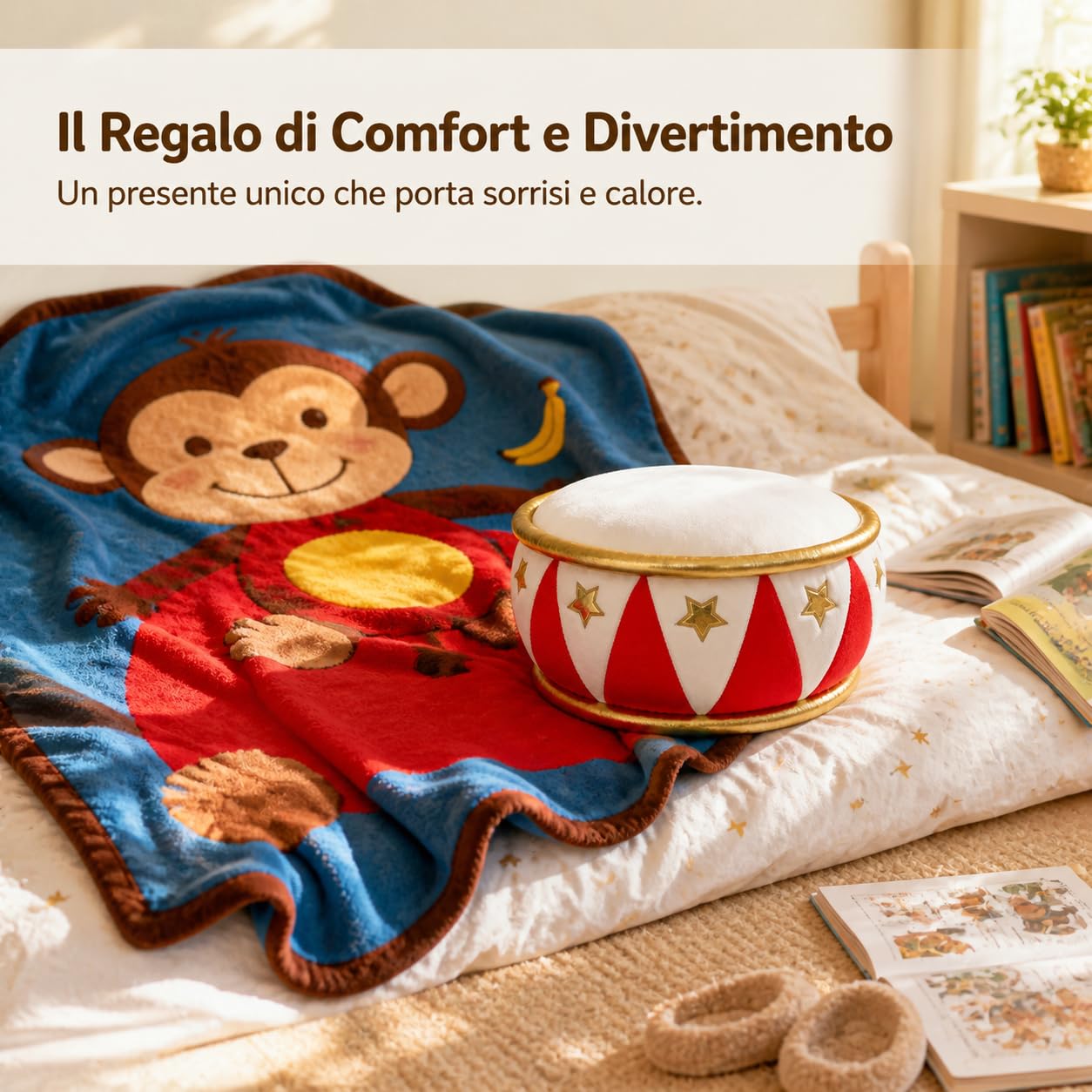Peluche Oreiller Jouet avec Couverture