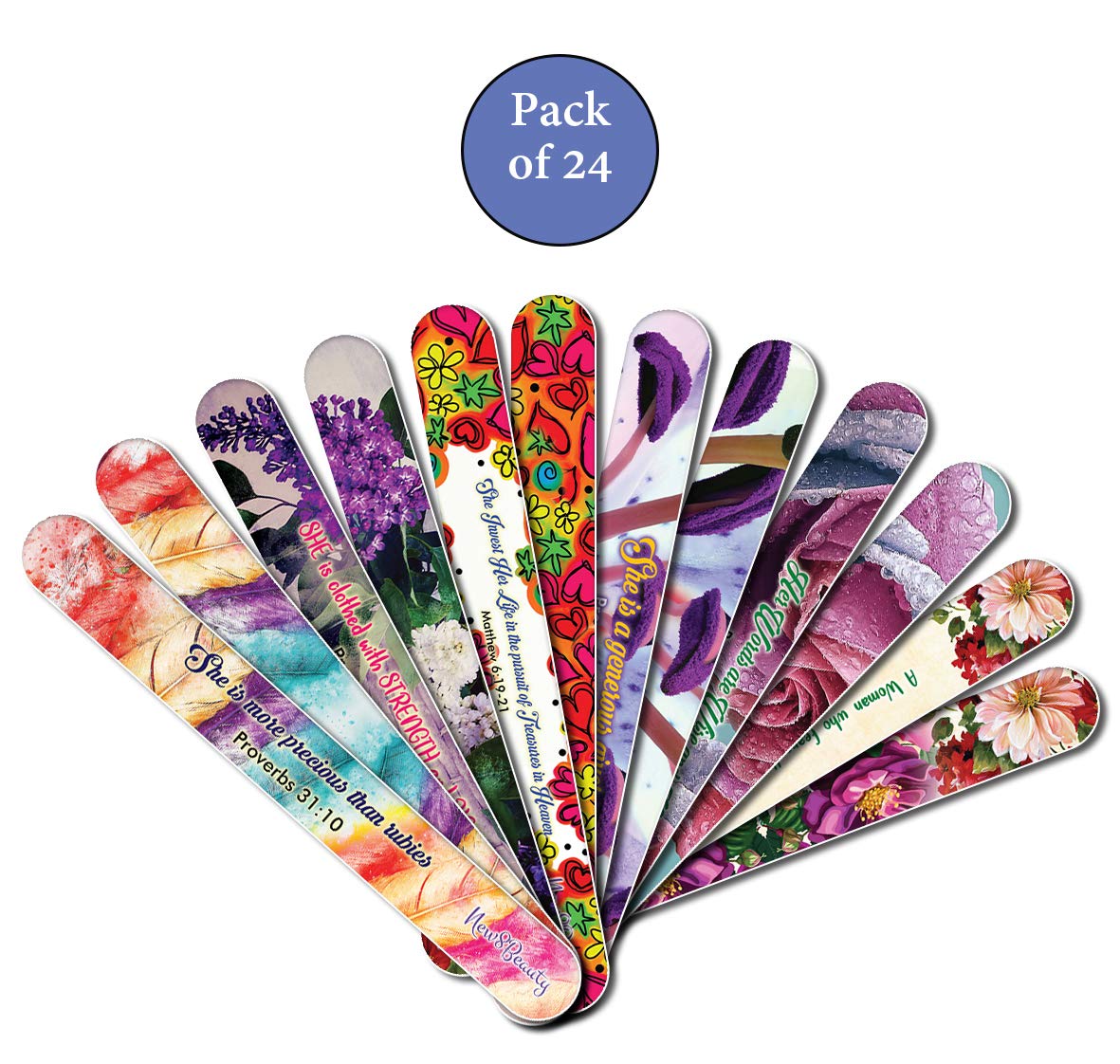 Cristiano lima de cartón - virtuosa de la mujer (24-Pack) - Lo mejor para manicura pedicura - Manicura y pedicura Cuidado de las uñas Spa - Grandes Ideas de regalos