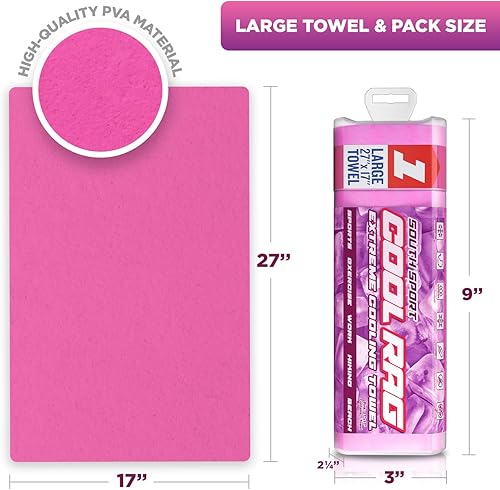 Miniatura 8 de Cool RAG - Toalla de enfriamiento extremo para aliviar el calor, toalla de enfriamiento de PVA para entrenamiento, gimnasio, correr y para otros