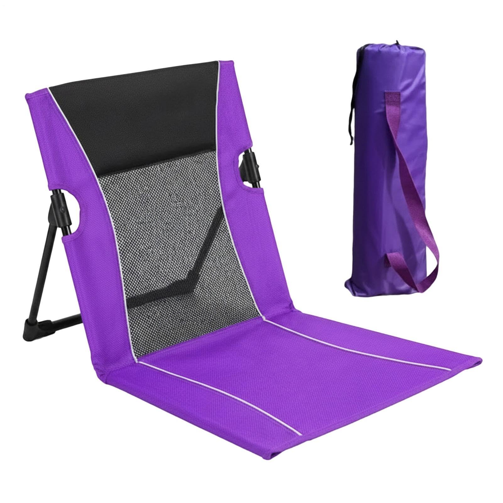 Portable Beach Chair Heavy Duty Lounge Seat with Storage Bag