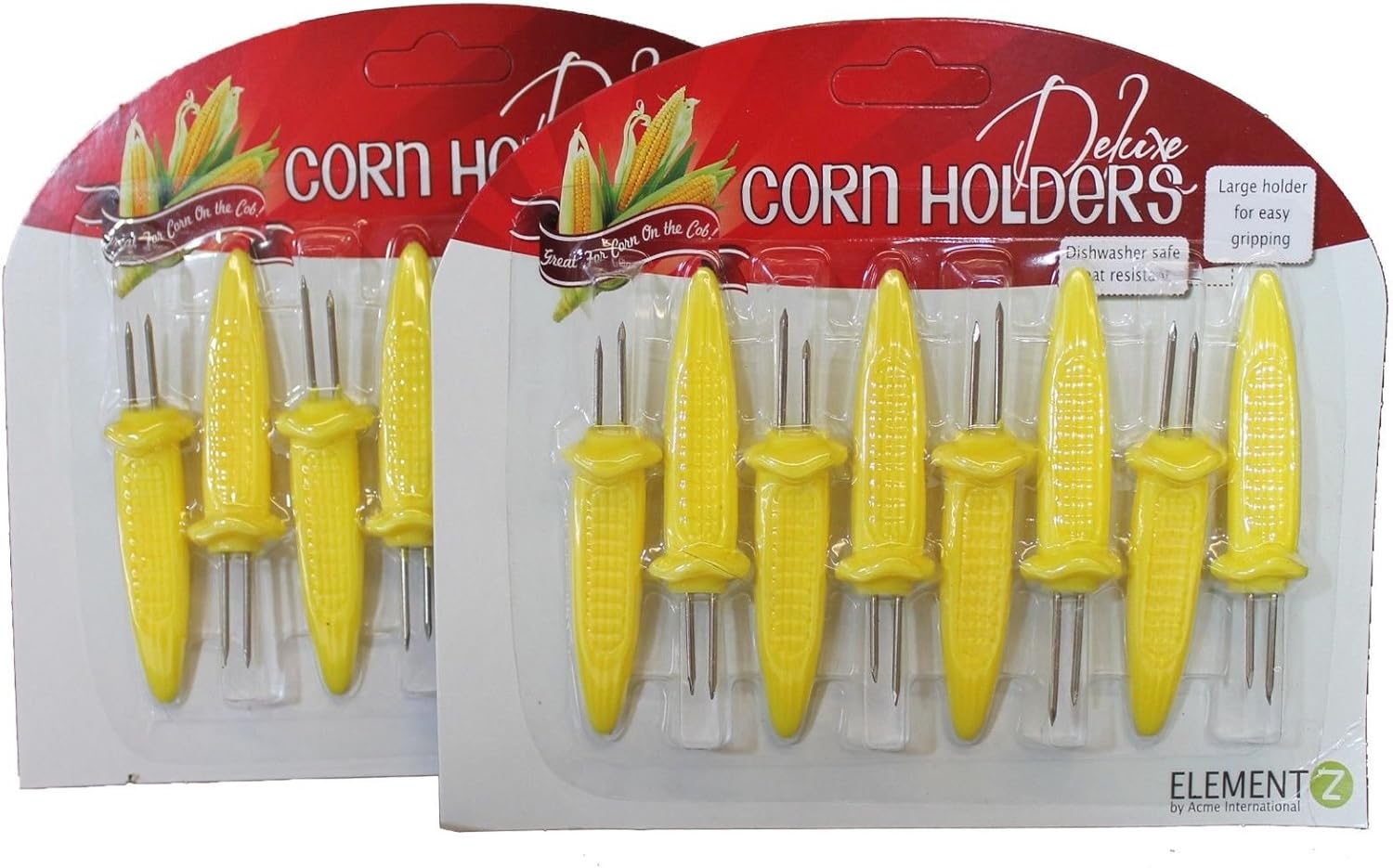 16 Jumbo Corn on the Cob Holders,Skewers,Prongs by Acme Element Z Plates