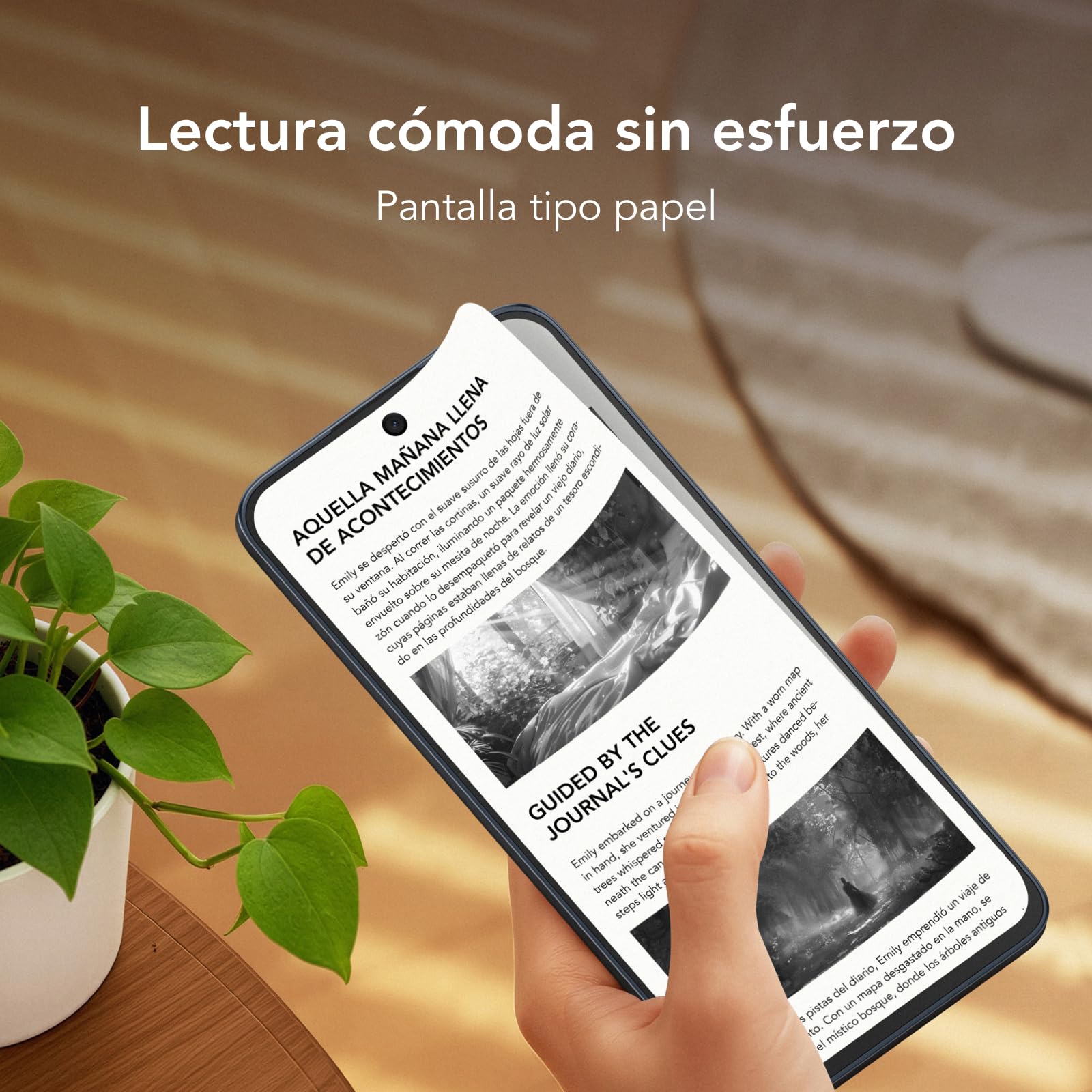 TCL NXTPAPER 70 Pro Smartphone, Oro, 8+256 GB, Pantalla NXTPAPER 6.8" 2K, 5G, Cámara 108 MP, Batería 5000 mAh, NFC