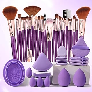 Juego de 25 brochas de maquillaje y 17 piezas...