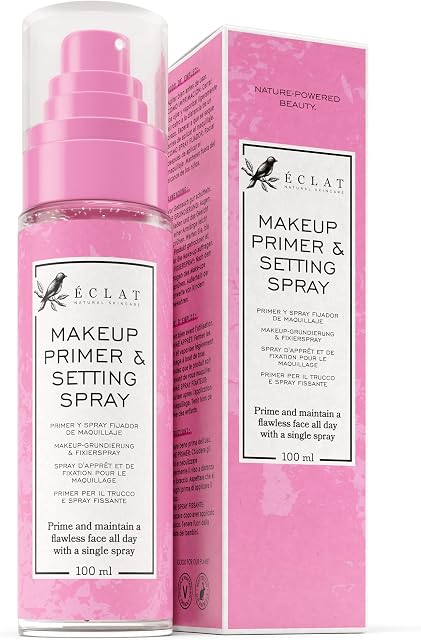  * Makeup Setting Spray and Primer, Long Lasting Spray Makeup for Matte Finish and Oil Control - Hydrating and Brightening Skin Care, Vegan, 100 ml