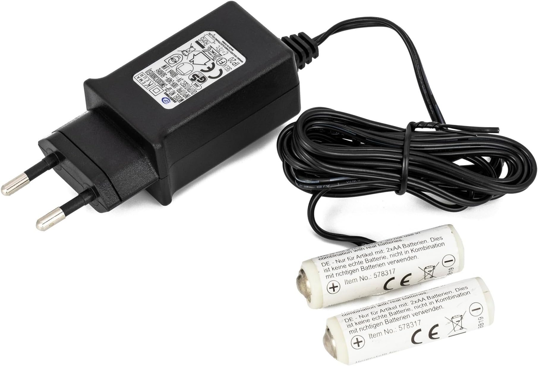 Frotox Batterie Eliminator Für AA-Batterien - Netzteiladapter Für LED-Lichter & Spielzeug