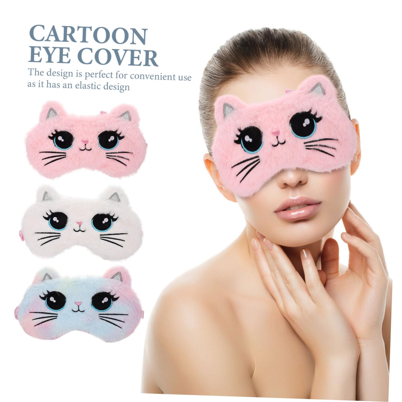 FRCOLOR 12 Uds Antifaz Con Los Ojos Vendados Para Gatos De Noche Para Los Ojos Práctica Cubierta Para Los Ojos Para Dormir Con Los Ojos Vendados