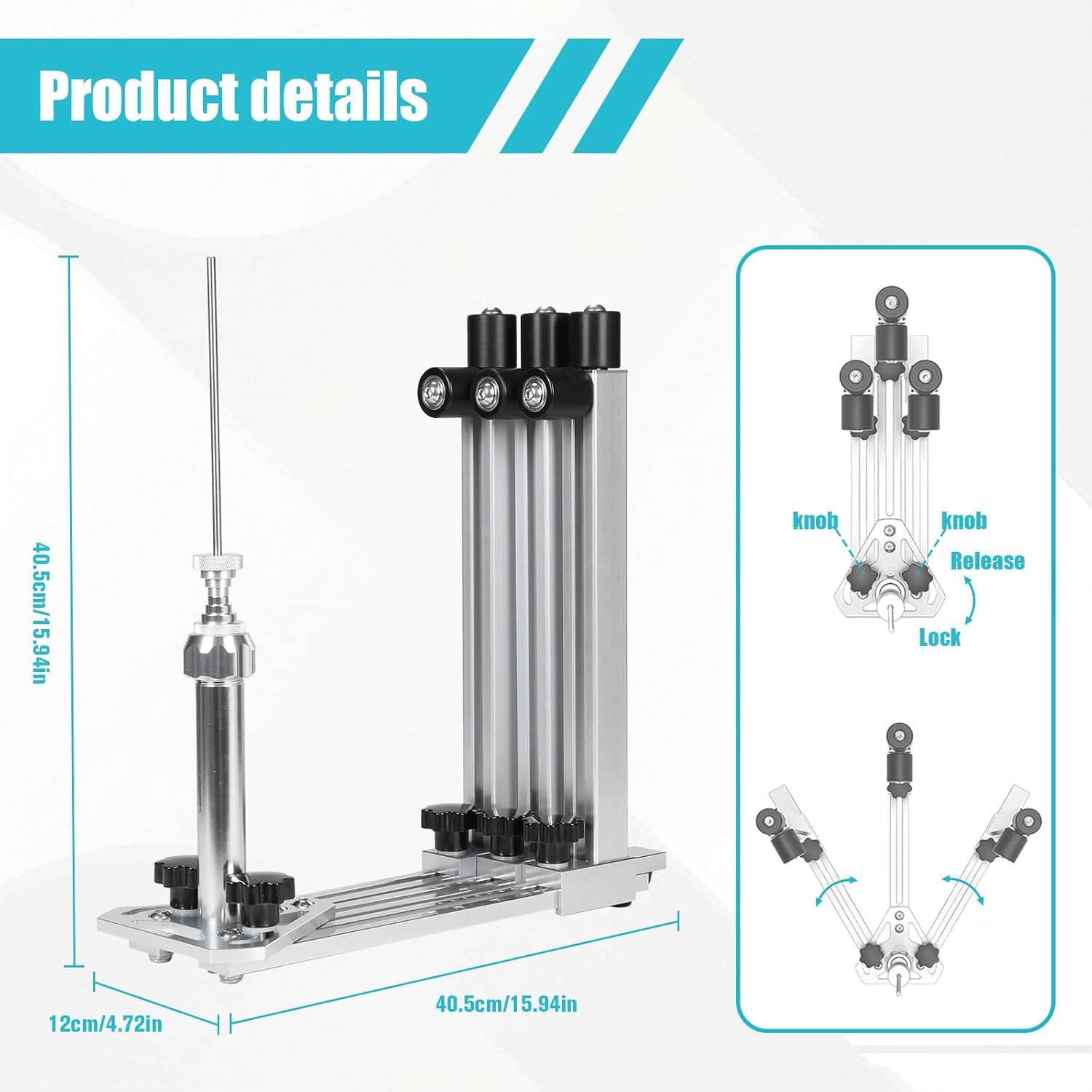 Home Truing Stand Holder Rotating Design Wheel Weaving Stand Workstand Foldable Professional Repair Tool for Biking Wheels Trimming Enthusiasts