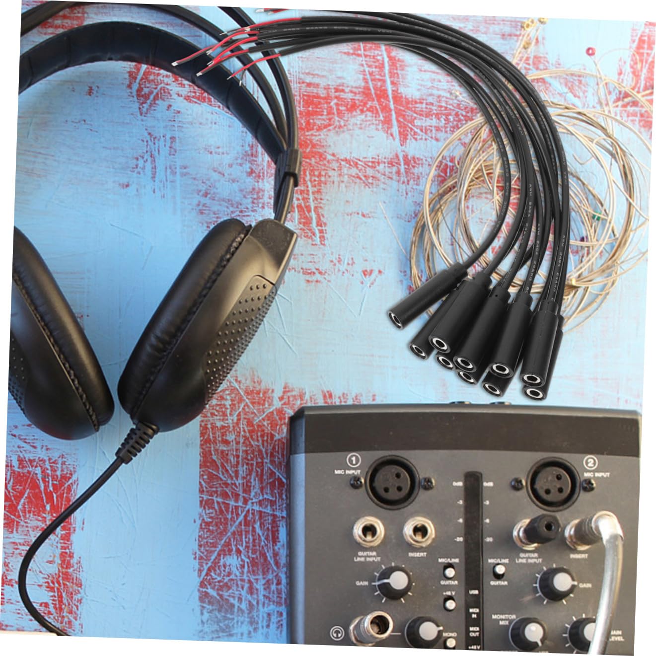 Lot de 50 Câbles Audio Stéréo Femelles De 3 5 Mm pour Casque Téléphone Lecteurs De Musique