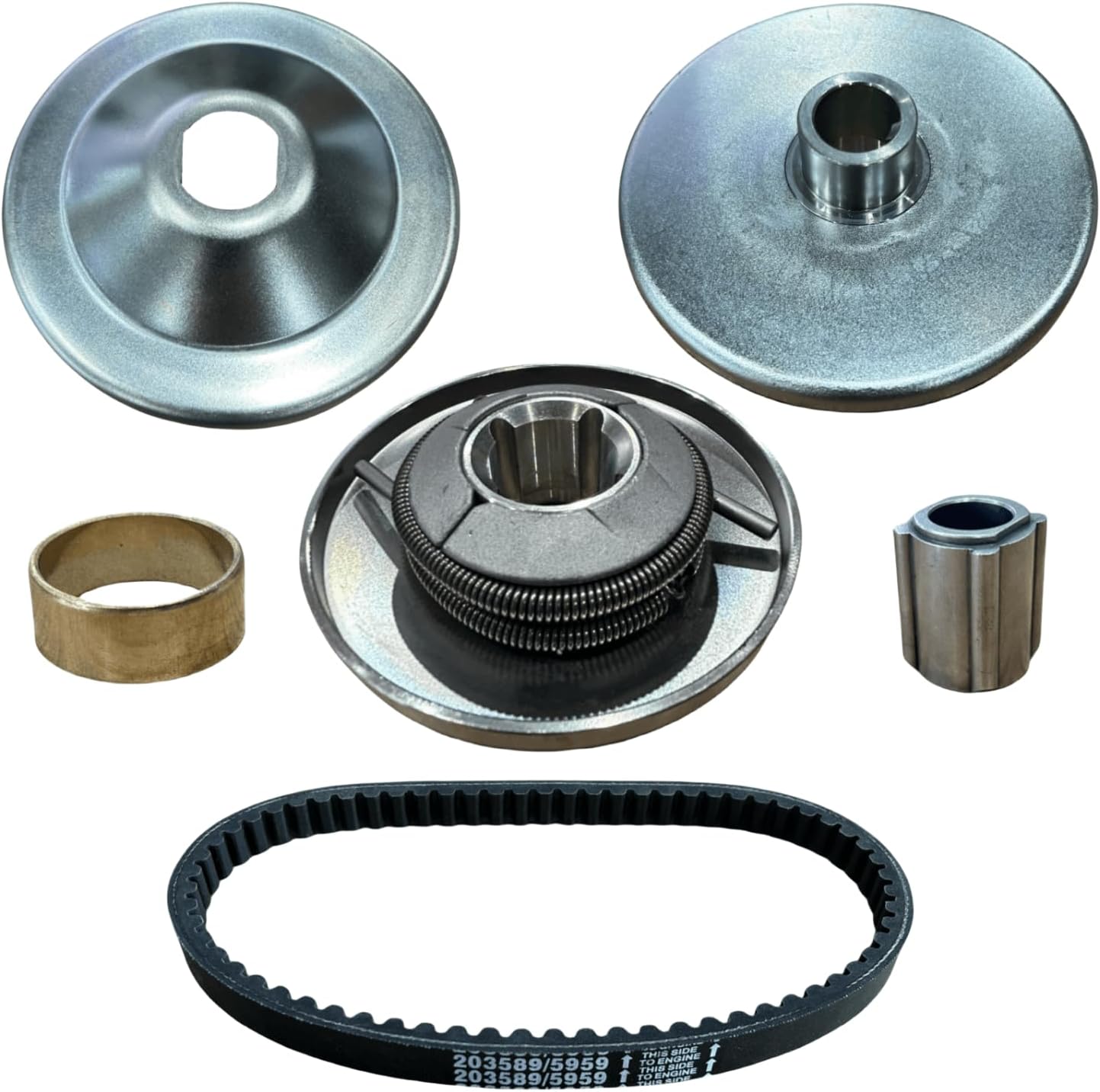 30 Series 6.5 HP Predator 212CC 3/4" Bore Max Torque Converter Go Kart Mini Bike Driver Pulley Clutch With Comet 203589 / Manco 5959 Drive Belt