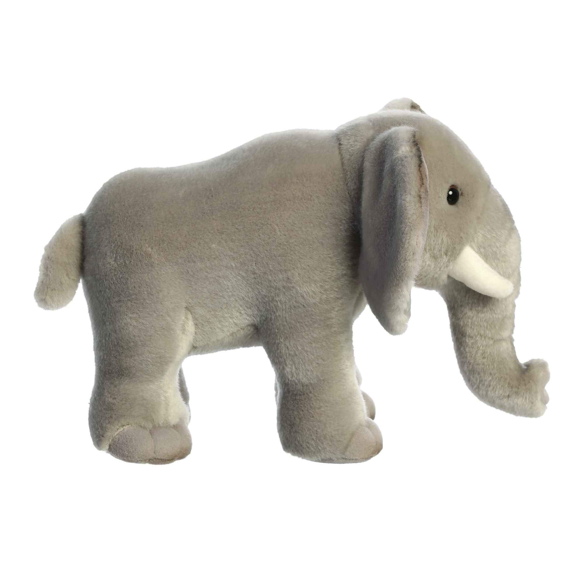 Aurora(r) Realistic Miyoni(r) African Elephant Stuffed Animal - Lifelike Detail - Cherished Companionship - Gray 12 Inches - Image 3