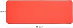 BalanceFrom All Purpose 1/2-Inch Extra Thick High Density Anti-Tear Exercise Yoga Mat and Knee Pad with Carrying Strap, Red
