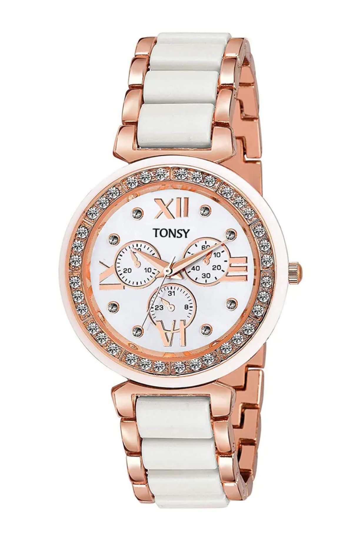 TONSY Analogue Girls & Womens Watch (Gold Dial Golden Colored Strap) (B07H6GD9W9) Amazon Price History, Amazon Price Tracker