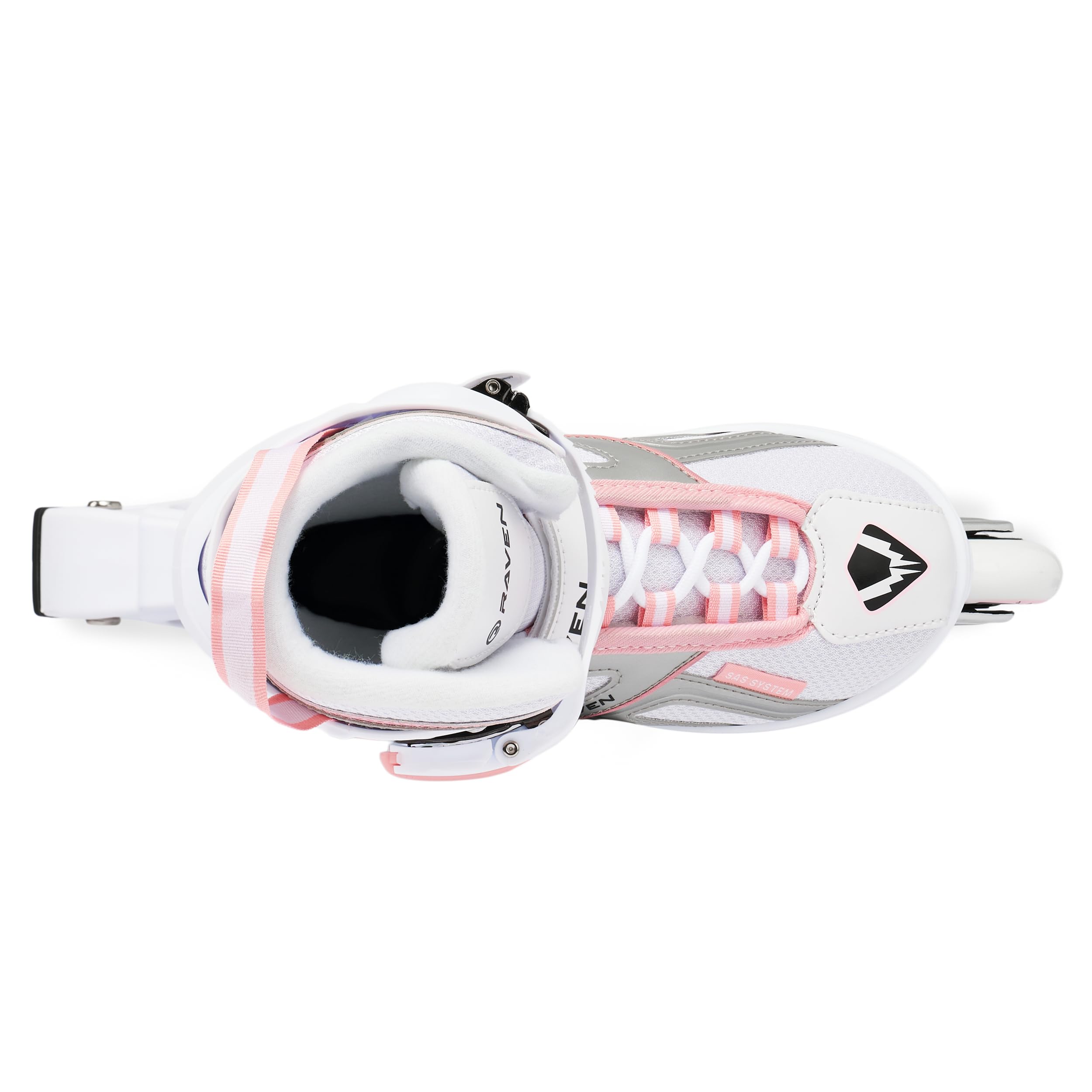 Raven – Patines para niñas, niños, Adultos y niños – Patines con Ruedas – Opción 2 en 1 con Patines de Hielo – Ajustables – Pulse Weiß, Rosa, 40-43 (25-27,5 cm)