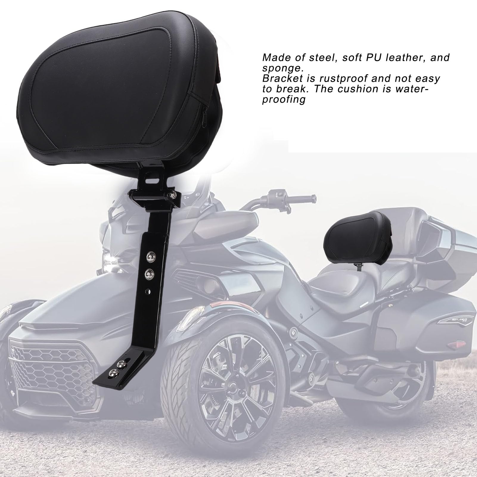 aqxreight Regulowana Wtyczka Oparcia Kierowcy w Motocyklu Zestaw do Montażu Oparcia Zamiennik dla Spyder F3 F3L F3S F3T 2015 2025